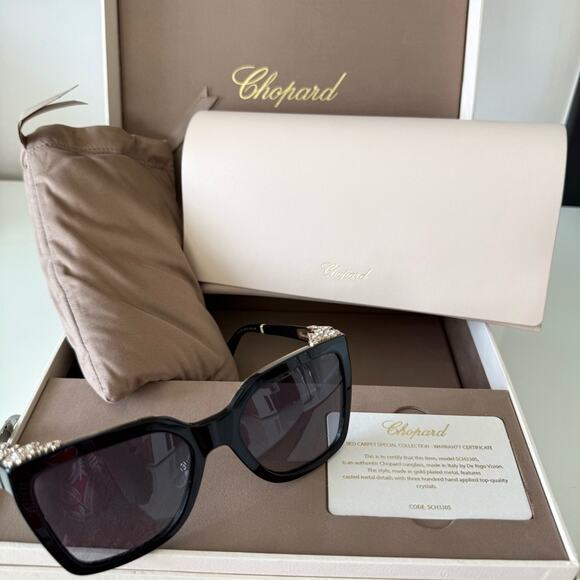 NWT!!! Chopard sunglasses special collection SCH330S Authentic Retail 2500$ - Picture 10 of 11
